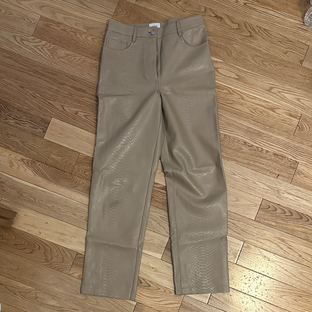 Wilfred Tan Straight Leg Pants